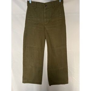 & Other Stories Green Chinos Cropped Cotton
